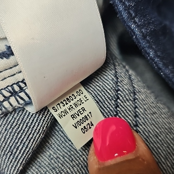 Ole Navy Wow Wide Leg Jeans Sz 16 High Rise - Picture 13 of 13